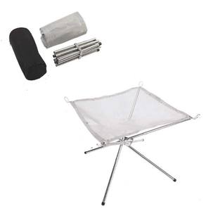 Poêle à bois portable, cadre en acier inoxydable, ultra léger, pliable, pour feu de camp et barbecue en plein air - Product Image 4