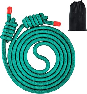 플로우 로프 운동용 줄넘기-친환경 내구성 폴리 다크론/폴리에스터 9피트 2.8m 조절 가능 이중 직조 로프 맞춤 색상 - Product Image 4