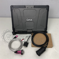 Ordinateur portable Getac V110, logiciel Sculi 2.14 neuf pour machines Liebherr, outil de diagnostic pour grue, excavatrice, camion, bulldozer, clé dongle, 2 ans