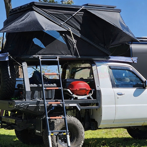 Rooftop <b>Tent</b> With 270° Awning Led Shaded Canopy Uv Protection Roof <b>Tent</b> Hard Shell Camping Roof Top <b>Tent</b> With Lighted Suv Truck - Product Image 1