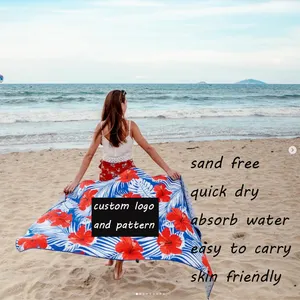 Пляжное полотенце из микрофибры с бесплатным дизайном