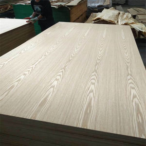 Tablero HMR MDF HDF 12mm 15mm 18mm Chapa de Fresno natural Hoja de MDF Roble blanco Roble rojo y tablero de MDF de nogal negro - Product Image 2