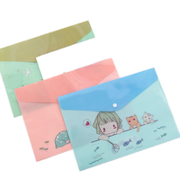 Bolsa de documentos personalizada con botones a presión, carpetas de archivos de sobres para documentos, accesorios estacionarios