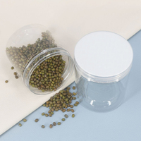 Contenants de stockage de qualité alimentaire 100 ml 200 ml, pot en plastique transparent, pot en plastique pour bonbons avec couvercle pour le stockage de fruits secs, bonbons, emballage