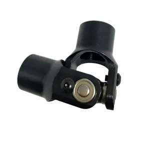Universal Coupling 3/4 Round X 3/4 Round Steering U Joint Weld For Racing Universal Black