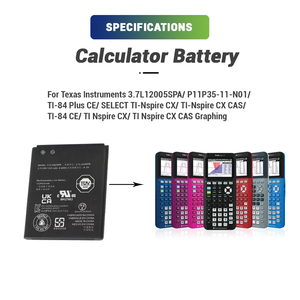 Bán buôn 3.7V 1200mAh thay thế 3. 7l12005spa P11P35-11-N01 Pin cho <span class=keywords><strong>Texas</strong></span> cụ <span class=keywords><strong>TI</strong></span>-<span class=keywords><strong>84</strong></span> CE CX CAS đồ họa máy tính - Product Image 3