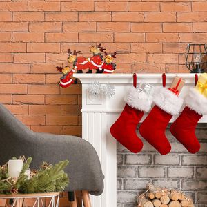 New DIY Cartoon Christmas Door Corner Decorations <b>Fun</b> Snowman and Santa Claus <b>Signs</b> Cross-Border Christmas DIY Crafts - Product Image 2