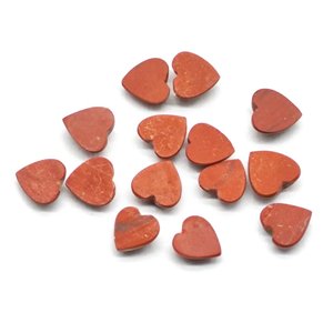 Jaspe rojo varios tamaños corazón corte caboch ajuste de la joyería - Product Image 5