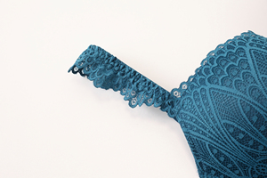 Set Intimo BINNYS all'Ingrosso, <span class=keywords><strong>Reggiseno</strong></span> Senza Spalline <span class=keywords><strong>con</strong></span> <span class=keywords><strong>Schiena</strong></span> <span class=keywords><strong>Trasparente</strong></span> e Slip <span class=keywords><strong>Trasparente</strong></span> in Pizzo Bianco Sexy per Ragazze - Product Image 5
