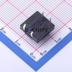 TS-KG10D-BB75F Tactile Switch Through hole Component THT,12x12mm Switch Single Pole Single Throw Round Button 2.5N Through Hole - Product Image 2