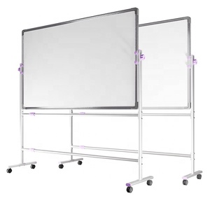 Nhà Máy Bán buôn với bánh xe cán văn phòng giảng dạy hai mặt bảng trắng dọc bảng trắng từ tính với hỗ trợ - Product Image 2
