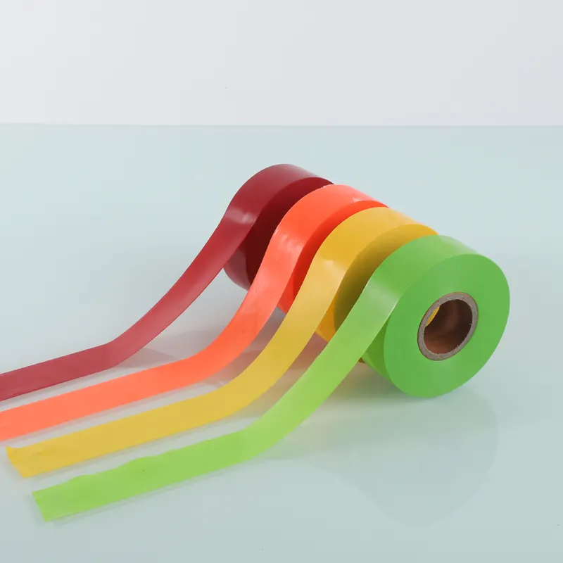 מכירה חמה להתאמה אישית צבעונית מברשת PVC נייר עטיפת חוט סרט מתיחה רך ועמיד בפני לחות באמצעות דפוס מכה