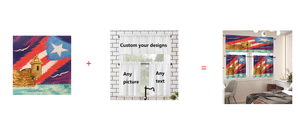 Rideaux décoratifs 3 pièces avec logo grenouille de Porto Rico, poche à <span class=keywords><strong>tringle</strong></span>, impression 3D pour fenêtre de salon, chambre à coucher, salle de bain - Product Image 4