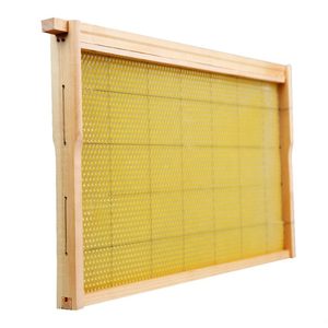 Équipement d'apiculture Cadre de ruche en bois avec fond de teint en cire d'abeille Cadre d'abeille en bois de pin de qualité supérieure - Product Image 1