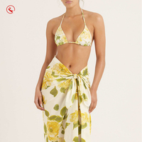 Maillots de bain pour femmes, maillots de bain de luxe de haute qualité, imprimé hawaïen, maillots de bain deux pièces personnalisés