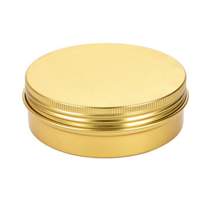 Nouveau rouge orange <span class=keywords><strong>bleu</strong></span> boîte en aluminium 1oz 2oz 3oz 4oz bouche peu profonde métal baume à lèvres conteneur crème pour les yeux vis cosmétique boîtes en aluminium - Product Image 3