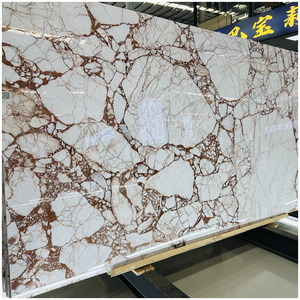 แผ่นหินอ่อนสีชมพู Calacatta Rosso ขัดเงาสำหรับปูพื้นห้องน้ำ ห้องครัว และเคาน์เตอร์ในโรงแรมหรูและบ้านพักตากอากาศระดับไฮเอนด์ - Product Image 5