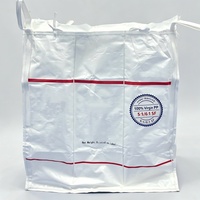 Sac vrac FIBC de qualité alimentaire 4 panneaux en PP vierge, résistant à l'humidité, pour lait, produits laitiers, poudre de lactosérum, préparation infantile, transport et stockage en vrac, protection UV