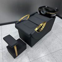 Fauteuil de pédicure en cuir de haute qualité avec bac, structure métallique réglable en hauteur, design moderne, usage commercial pour salon de beauté