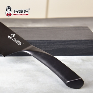Cuchillo de cocina con recubrimiento negro, cuchillo de carnicero con mango hueco de acero inoxidable, venta - Product Image 2