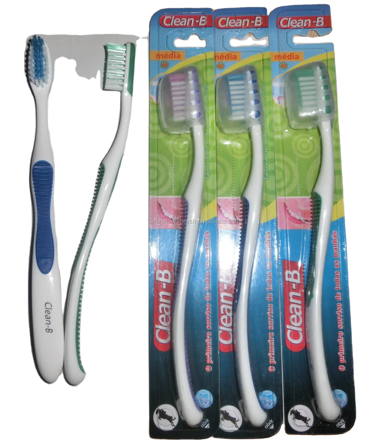 Escova de dentes de cerdas médias para adultos, embalagem de alta qualidade, melhor preço