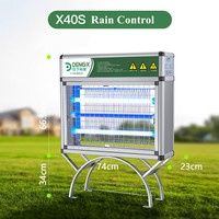 Trampa de Luz UV Negra de 365nm de Alto Rendimiento Marca Dengx, Lámpara Mata Mosquitos y Moscas de 75W para Exteriores, Ideal para Granjas