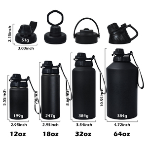 New Design 64oz Stainless Steel Sport Water <b>Bottle</b> Detachable Bowl 304 Double Wall Vacuum Insulated Leak-Proof 6-12 Hours - Product Image 2