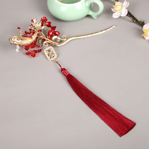 Accessoires traditionnels chinois Hanfu, ornements pour cheveux, attaches à cheveux à pompons, anneaux pour cheveux, épingles à cheveux à pression, épingles à cheveux éthérées - Product Image 3
