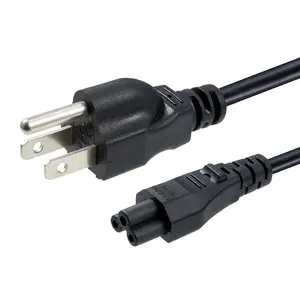 Cable de alimentación para ordenador portátil, Conector de extensión de 3 pines, Nema 5-15P Svt 18Awg 3C 110V C5 Mickey Mouse