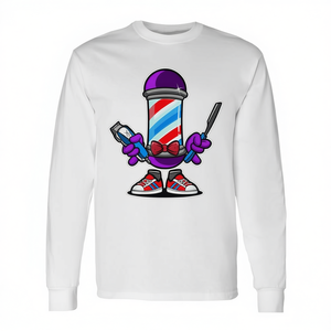 T-shirt à manches longues Barber Pole Master pour barbiers et coiffeurs - Product Image 2