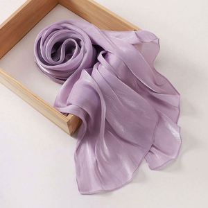 Women Fashion Stylish Elegant Solid Winter Long Hijab Silk Muslim Lightweight <b>Wrap</b> Turban Crinkle Islamic Shawl <b>Head</b> Scarves - Product Image 3
