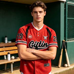Uniforme de Béisbol Personalizado al por Mayor para Hombre, Impresión de Número y Logotipo del Equipo, Uniforme Transpirable para Equipo o Grupo - Product Image 4