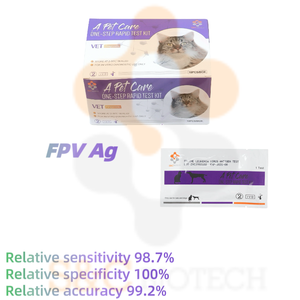 키트 파라 가토 FCV + FHV Tomcat 결합 칼시 바이러스 + 포진 수의학 키트 고양이 헤르페스 테스트 - Product Image 4