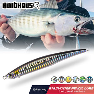 เหยื่อปลอมแบบจมน้ำทรงดินสอ โรงงานขายส่งเหยื่อตก<span class=keywords><strong>ปลา</strong></span> ขนาด 125 มม. น้ำหนัก 40 กรัม เหยื่อแข็งพลาสติก ตีไกล - Product Image 1