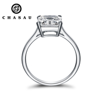 Classique 925 Sterling Silver 2.25CT Cubic Zirconia ring Solitaire Bague De Fiançailles De Mariage Pour Les Femmes Mariée Fiancée Proposition