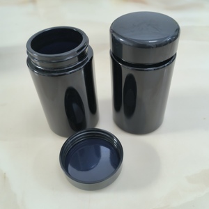 Rond Grand Pot de Rangement en Verre pour Herbes, Étanche et Étanche à l'Air, Violet, Violet Foncé, 100ml, 150ml, 200ml, 250ml, 500ml - Product Image 6