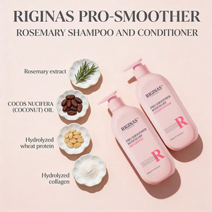 <span class=keywords><strong>Shampooing</strong></span> et revitalisant à la crème de romarin Riginas Private Label Pro-Smoother 1000ML Kit de nettoyage nourrissant en profondeur et rafraîchissant - Product Image 2