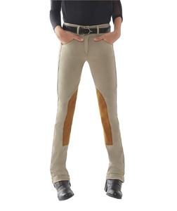 Fashional Kid's Riding Breeches with Suede <b>Knee</b> <b>Patch</b> Horse Products - Product Image 2
