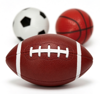 Ensemble de ballons de sport pour enfants, mini ballons de basket-ball, de football et de rugby avec pompe de gonflage, jouet d'entraînement sportif portable pour tout-petits, intérieur et extérieur