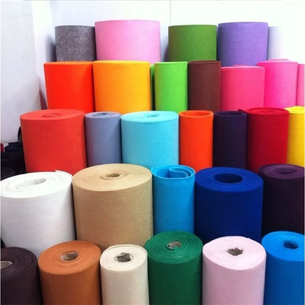 Penjualan Terbaik Hard Soft Needle-Punch 100% Polyester Nonwoven Kain Felt Roll Sheet