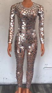 Pantalones de Malla Brillante de una Pieza, Ajustados, para Espectáculos, Celebraciones y Eventos - Product Image 4