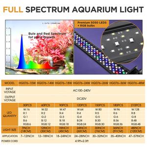 Lumières d'<span class=keywords><strong>aquarium</strong></span> hygger en gros d'usine 24/7 lumières LED d'<span class=keywords><strong>aquarium</strong></span> à spectre complet - Product Image 6