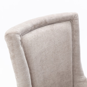 <span class=keywords><strong>Chaise</strong></span> de salle à manger <span class=keywords><strong>ultra</strong></span> <span class=keywords><strong>moderne</strong></span>, tissu épais avec tête de clou en bronze, pieds en bois massif, beige, lot de 2, écologique et durable - Product Image 3