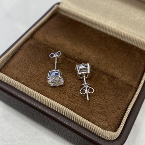 Boucles <span class=keywords><strong>d</strong></span>'oreilles en diamant de laboratoire créé IGI VVS personnalisées, or massif 10K 14K 18K, <span class=keywords><strong>argent</strong></span> 925, boucles <span class=keywords><strong>d</strong></span>'oreilles en diamant CVD pour homme et femme - Product Image 3