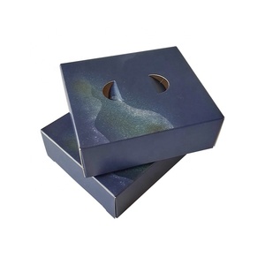 ZY Ambalaj Mavi Karton Taşınabilir Takma Kirpik Tırnak Güzellik Kapları Kozmetik Perakende Taşıyıcı Kapaklı Markalı Kutu - Product Image 6