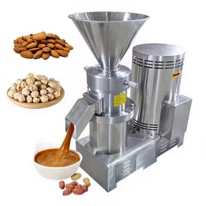 Moulin colloïdal commercial 50 kg/h pour la fabrication de sauce chili, houmous, tahini, beurre de cacahuète, en acier inoxydable - Product Image 4