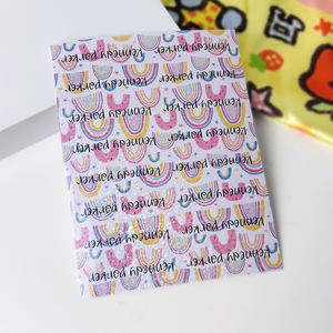 Personalizadoカスタマイズ光沢のあるキラキラ虹効果レーザーキスカットステッカーシート装飾用ラップトップヘルメット - Product Image 4