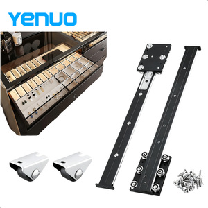 Trilho Guia Durável YENUO para Armários de Exposição de Joias e Gavetas com Espelho Prateado - Product Image 1