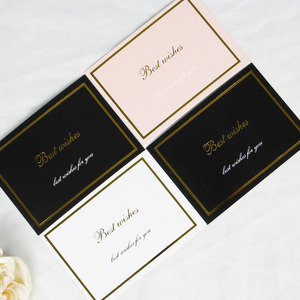 Tùy chỉnh thẻ giấy với logo lá vàng dập sang trọng bưu thiếp Cảm ơn bạn thẻ cho doanh nghiệp nhỏ - Product Image 1