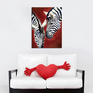 Pittura moderna per la decorazione della stanza dei bambini pittura su tela stampata semplice animale zebra in bianco e nero - Product Image 4